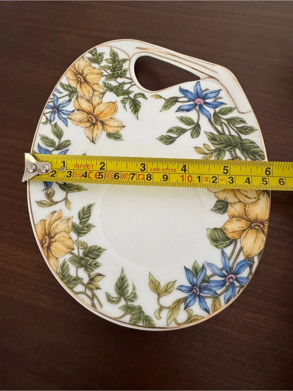 The Leonardo Collection Vintage Fine Porcelain Tea Cup and Tray Plate Set
